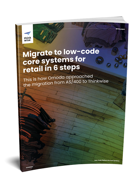 10112022 - Whitepaper - Migrate to low-code core systems for retail in 6 steps - ENG - cover 10112022 - Whitepaper - Migrate to low-code core systems for retail in 6 steps - ENG - cover
