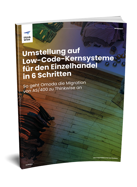 10112022 - Whitepaper - Umstellung auf Low-Code-Kernsysteme für den Einzelhandel in 6 Schritten - cover